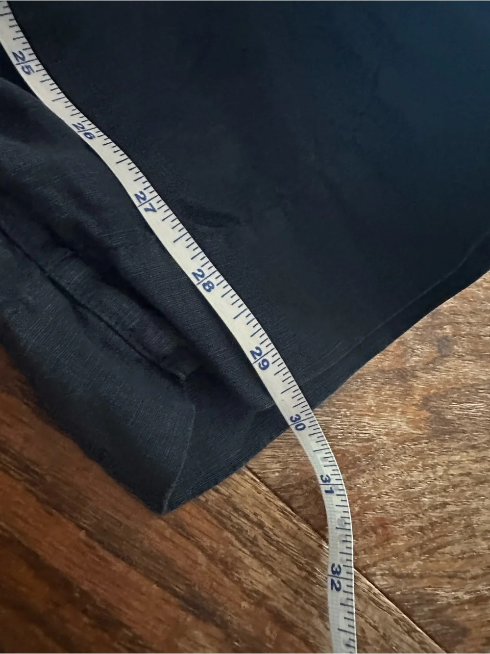 Faherty linen Navy Wide-Leg Elastic Waist Pants women medium - Picture 8 of 8